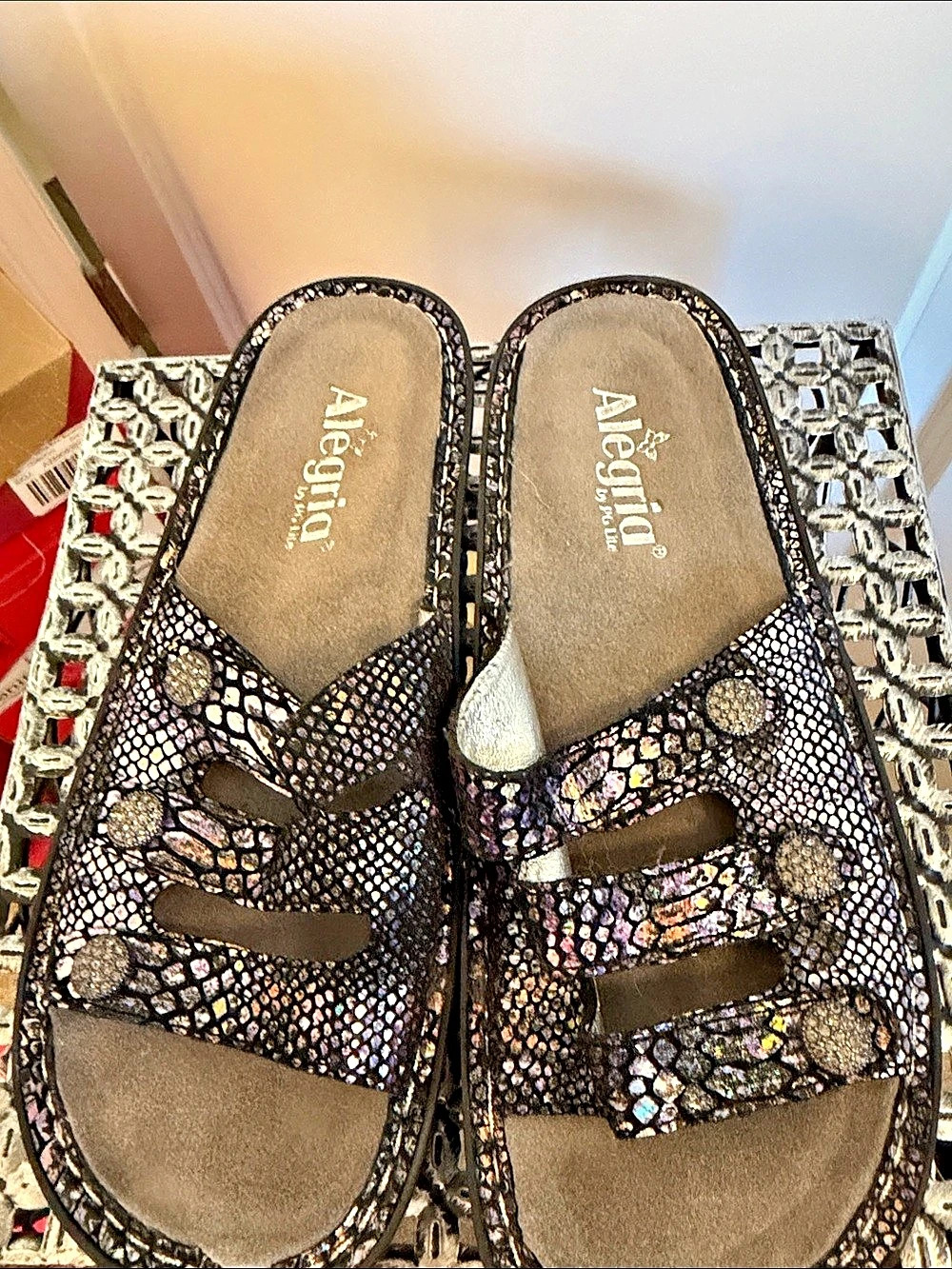 Alegria Fiona Zesty Sandals in Black 38